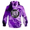 DV8 Marble Purple CoolWick Bowling Hoodie - Image 2