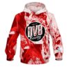 DV8 Marble Red CoolWick Bowling Hoodie