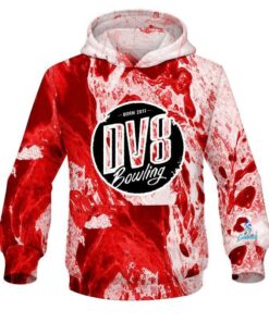 DV8 Marble Red CoolWick Bowling Hoodie