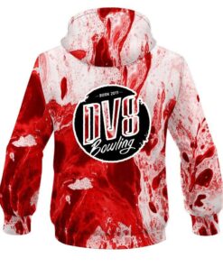 Alternative view of DV8 Marble Red CoolWick Bowling Hoodie