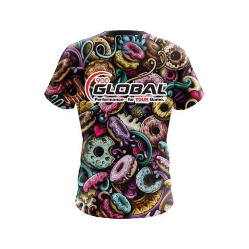 900 Global Doughnut Explosion CoolWick Bowling Jersey - Image 2