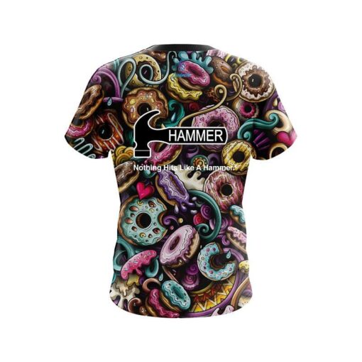 Hammer Doughnut Explosion CoolWick Bowling Jersey - Image 2