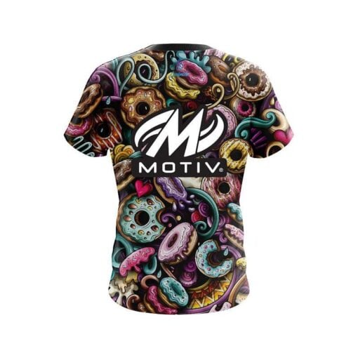 Motiv Doughnut Explosion CoolWick Bowling Jersey - Image 2
