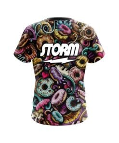 Alternative view of Storm Doughnut Explosion CoolWick Bowling Jersey