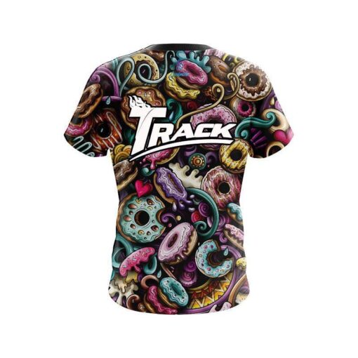Track Doughnut Explosion CoolWick Bowling Jersey - Image 2