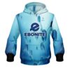 Ebonite Blue Atoms CoolWick Bowling Hoodie