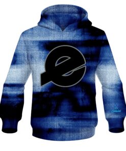 Ebonite Blue Canvas CoolWick Bowling Hoodie