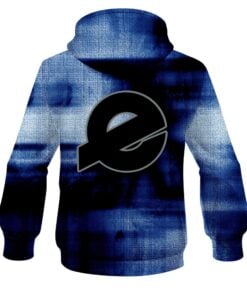 Alternative view of Ebonite Blue Canvas CoolWick Bowling Hoodie