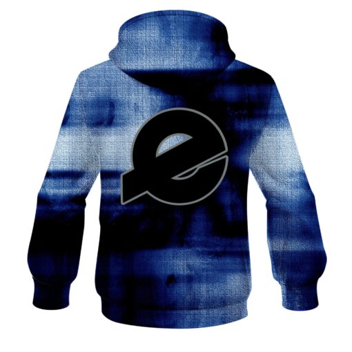 Ebonite Blue Canvas CoolWick Bowling Hoodie - Image 2
