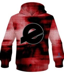Ebonite Red Canvas CoolWick Bowling Hoodie