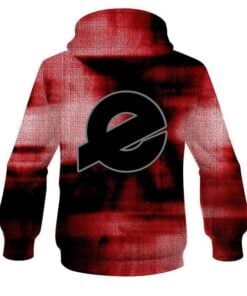 Alternative view of Ebonite Red Canvas CoolWick Bowling Hoodie