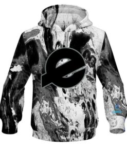 Ebonite Marble Black CoolWick Bowling Hoodie