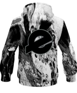 Alternative view of Ebonite Marble Black CoolWick Bowling Hoodie