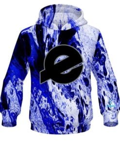 Ebonite Marble Blue CoolWick Bowling Hoodie