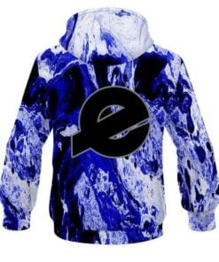 Alternative view of Ebonite Marble Blue CoolWick Bowling Hoodie