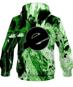 Alternative view of Ebonite Marble Green CoolWick Bowling Hoodie