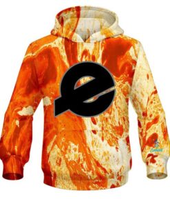 Ebonite Marble Orange CoolWick Bowling Hoodie