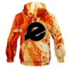 Ebonite Marble Orange CoolWick Bowling Hoodie - Image 2