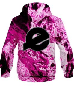 Alternative view of Ebonite Marble Pink CoolWick Bowling Hoodie