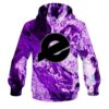 Ebonite Marble Purple CoolWick Bowling Hoodie