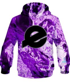 Ebonite Marble Purple CoolWick Bowling Hoodie
