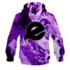 Ebonite Marble Purple CoolWick Bowling Hoodie - Image 2