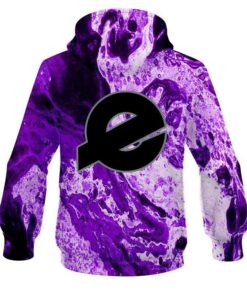 Alternative view of Ebonite Marble Purple CoolWick Bowling Hoodie