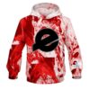 Ebonite Marble Red CoolWick Bowling Hoodie