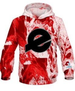 Ebonite Marble Red CoolWick Bowling Hoodie
