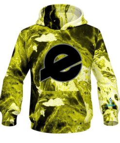 Ebonite Marble Yellow CoolWick Bowling Hoodie