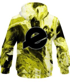 Alternative view of Ebonite Marble Yellow CoolWick Bowling Hoodie