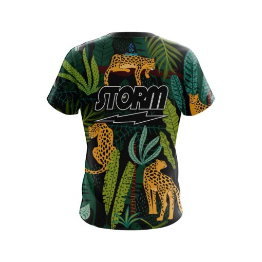 Storm Forest Leopard CoolWick Bowling Jersey - Image 2