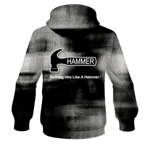 Hammer Black Canvas CoolWick Bowling Hoodie - Image 2