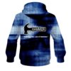 Hammer Blue Canvas CoolWick Bowling Hoodie - Image 2