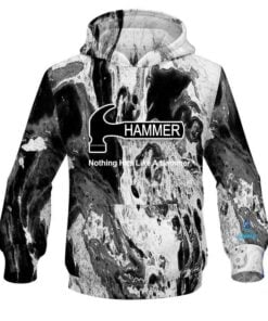 Hammer Marble Black CoolWick Bowling Hoodie