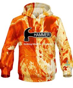 Hammer Marble Orange CoolWick Bowling Hoodie