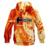 Hammer Marble Orange CoolWick Bowling Hoodie - Image 2