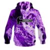 Hammer Marble Purple CoolWick Bowling Hoodie - Image 2