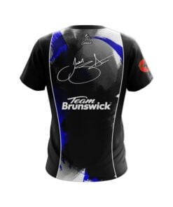 Alternative view of Jason Sterner Flash Blue Replica CoolWick Bowling Jersey