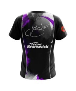 Alternative view of Jason Sterner Flash Purple Replica CoolWick Bowling Jersey