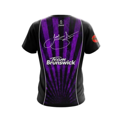 Jason Sterner United Purple Replica CoolWick Bowling Jersey - Image 2