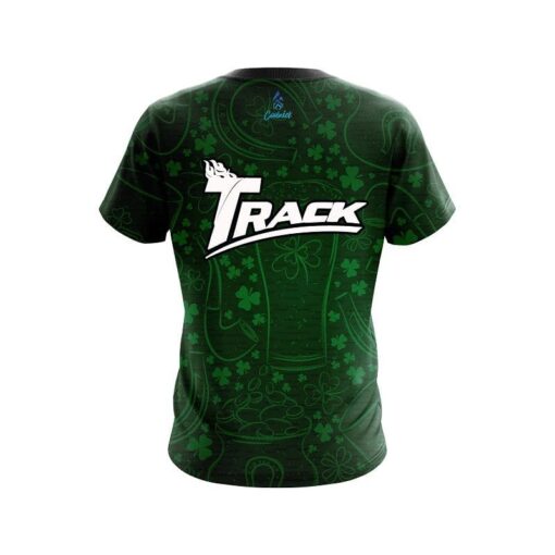 Track Lucky Shamrock CoolWick Bowling Jersey - Image 2