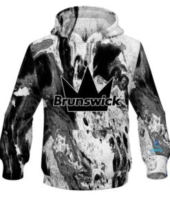 Brunswick Marble Black CoolWick Bowling Hoodie