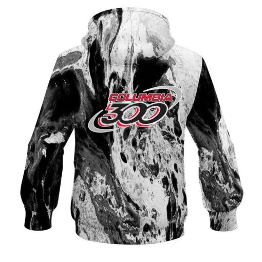 Columbia 300 Marble Black CoolWick Bowling Hoodie - Image 2