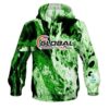 900 Global Marble Green CoolWick Bowling Hoodie