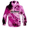 900 Global Marble Pink CoolWick Bowling Hoodie - Image 2