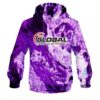 900 Global Marble Purple CoolWick Bowling Hoodie