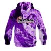 900 Global Marble Purple CoolWick Bowling Hoodie - Image 2