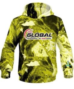 900 Global Marble Yellow CoolWick Bowling Hoodie