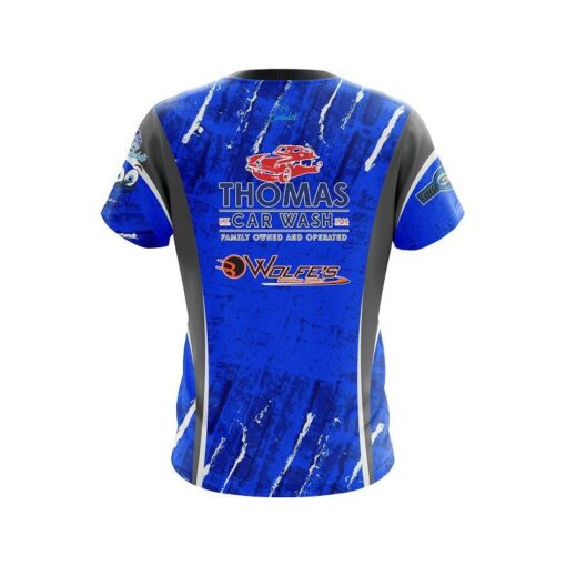 Matt Ogle DV8 Blue Grunge Replica CoolWick Bowling Jersey - Image 2